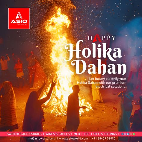 May This Auspicious Festival of ‘Holika Dahan’ Eliminate all Your Sorrows and Bring joy to You and Your Family.

Asio wishes you a very Happy and blessed Holika Dahan....

#ASIO #AsioElectricals #HolikaDahan #होलिका_दहन #holika #holikadahan2024 #holidahan Holika Dahan, Very Happy, Special Day, The Darkest, Bring It On, Festival, Let It Be