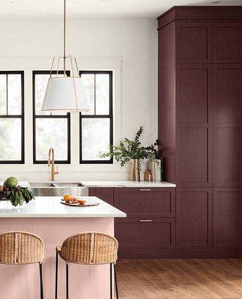 Jewel Tone Paint Colors, Burgundy Paint Colors, Purple Paint Color, Plum Paint Colors, Historic Paint Colours, Burgundy Walls, Purple Paint Colors, Burgundy Paint, Red Paint Colors