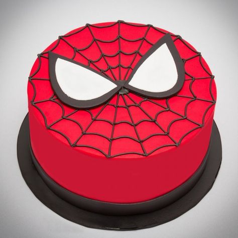 Red And Black Spider, Spiderman Birthday Party Decorations, Spider Cake, Superman Cakes, Spiderman Birthday Cake, Marvel Birthday Party, Spiderman Face, Spiderman Birthday Party, Spiderman Party