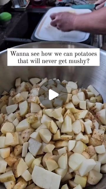 Best of Homesteading on Instagram: "SAVE for later! Am I the only one who didn’t even think about canning potatoes? 🤯  📸 creator: @theealyhomestead (via Instagram)  “Preserving your potato crop is easy! But we don’t like our canned potatoes to be mushy, so we cut right to the quick & use a dry packing method that gives us delicious & firm shelf-stable potatoes that will last for several years in the pantry.  Here’s what we do...  🥔 Wash your potatoes very well. If you plan on canning with the skins (yes, you can), scrub them particularly well. Fresh potatoes work best if you want to keep the skins on.  🥔 Dice them up and put them into a large bowl. Fill the bowl with lemon water using 1/4 cup lemon juice per gallon water. Let them soak for at least 30 minutes. This will pull most of th Canning Potatoes With Skin On, Canning Potatoes Water Bath, Canning Potatoes Recipes, Dry Canning Potatoes, Canning Potatoes, Canned Potatoes, Potatoes In Oven, French Fried Potatoes, Fresh Potato