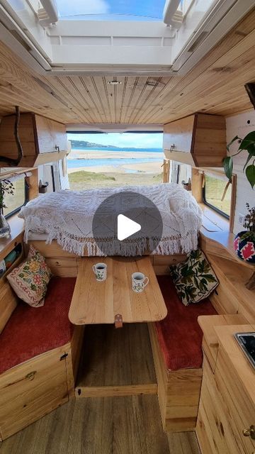 Box Van Camper Conversion, Astro Van, Caravan Interior, Bus House, Campervan Interior, What A Day, Easy Camping, Van Conversion, For The