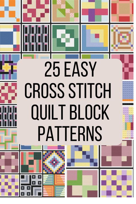 cross stitch quilt block patterns easy modern and traditional designs Cross Stitch Quilt Blocks Free Pattern, Quilt Cross Stitch Patterns, Cross Stitch Quilt Blocks, Miniature Pillows, Cross Stitch Quilt, Tiled Quilt, Modern Quilt Blocks, Easy Cross Stitch, Quilt Square Patterns