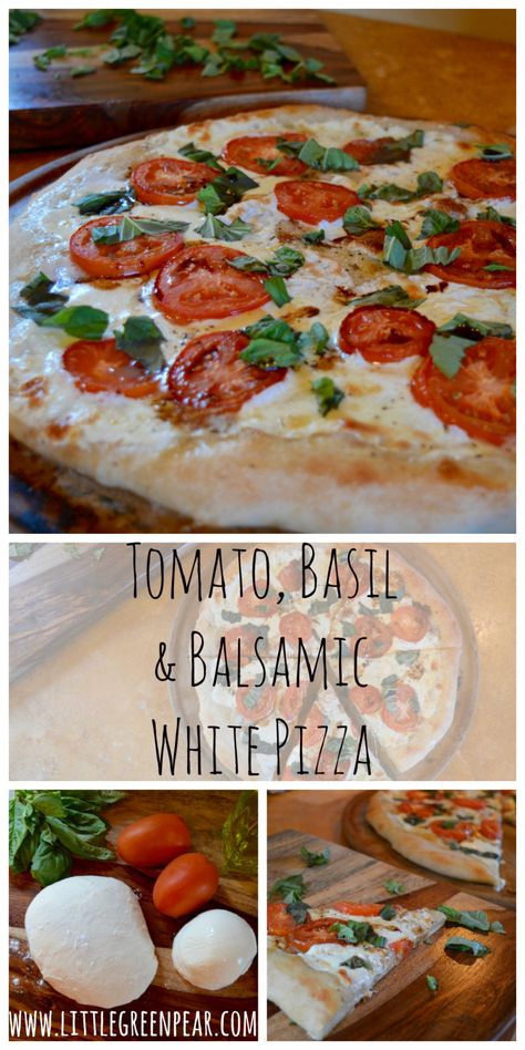 White Pizza Recipe, Basil Pizza, Pizza Oven Recipes, White Pizza Recipes, Delicious Pizza Recipes, Basil Recipes, White Pizza, Pizza Recipes Homemade, Pizza Pizza