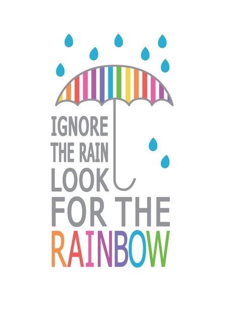 Look for the rainbow :) Friday Night Quotes, Thursday Thoughts, Rainbow Quote, Night Quotes, Happy Thoughts, Quotes For Kids, Positive Thoughts, The Rainbow, The Words