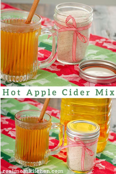 Apple Cider Mix In A Jar, Apple Cider Mix Recipe, Hot Apple Cider Recipe, Apple Cidar, Warm Winter Drinks, Apple Cider Recipe, Mom Kitchen, Spice Mix Recipes, Cider Recipe