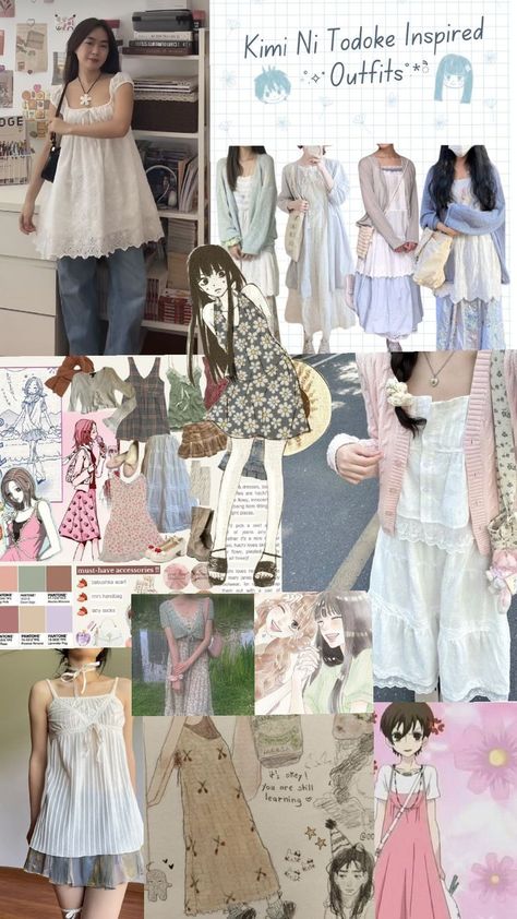 cute Types Of Clothing, Shoujo Girl, Girls Summer Outfits, Kpop Fashion Outfits, Really Cute Outfits, Fashion Fits, Girly Outfits, Casual Style Outfits, Lookbook Outfits