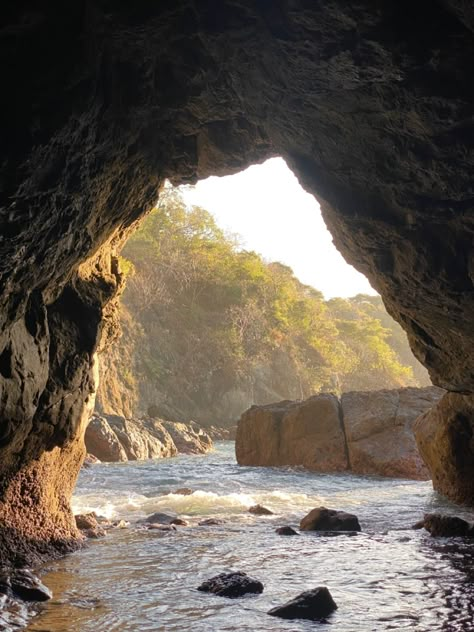 Beach Cave Aesthetic, Ecosystem Aesthetic, Beach Kingdom, Cove Aesthetic, Ocean Cave, Water Cave, Beach Cave, Isolated Island, Cave Entrance