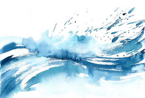 Waves, water, storm, splash, abstract, watercolour, ink, drawing, sketch, editorial illustration watercolour, product design illustration, illustrated waves, watercolour waves painting, great wave, impression Ocean Art Painting, Wave Drawing, Breaking Waves, Women Illustration, Watercolor Wave, Water Abstract, Water Illustration, Watercolour Ink, Watercolor Ocean