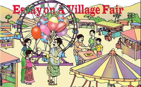 Essay on “A village fair” Complete Essay for Class 10, Class 12 and Graduation and other classes. Village Fair Drawing, Village Fair, The Village People, Cow Sketch, Fair Pictures, Village Fete, Anime Lips, Oil Pastel Colours, Buddhist Art Drawing