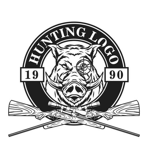 Hunting Logo Ideas, Hunting Logo Design, Hunting Illustration, Hunting Logo, Hunter Logo, Deer Camp, Hunting Design, Vintage Badge, Fire Grill