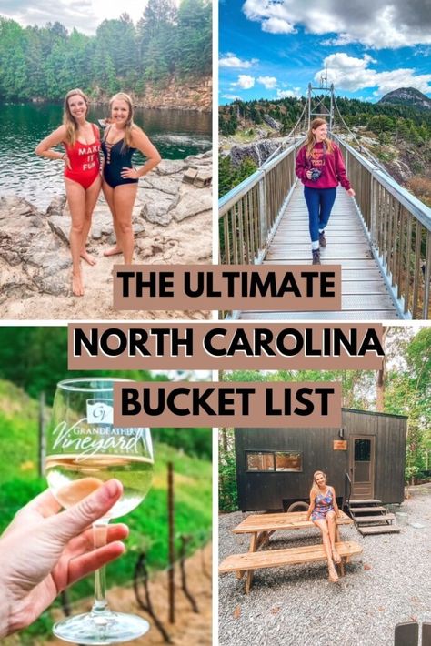 The Ultimate North Carolina Bucket List - Over 50 Things To Do In NC | Wanderlust With Lisa North Carolina Bucket List, College Tours, Nc Travel, Visit North Carolina, Road Rally, North Carolina Vacations, North Carolina Travel, Summer Bucket List, Charlotte North Carolina