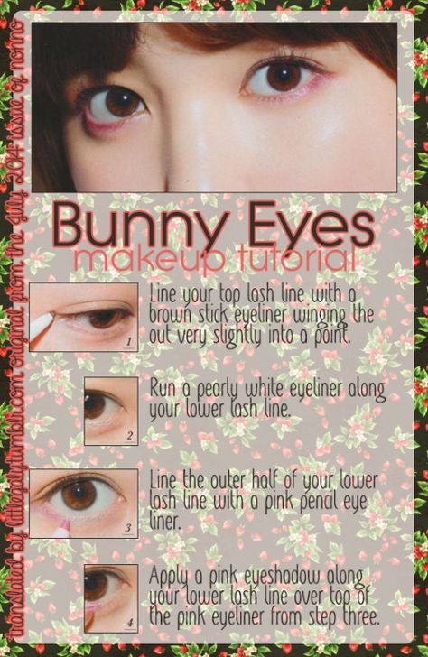 Tagged "Makeup tutorial" | Little Galy Bunny Eyes, Eyes Makeup Tutorial, Bunny Makeup, Makeup Courses, Asian Makeup Tutorials, Gyaru Makeup, Doll Eye Makeup, Kawaii Makeup, Korean Eye Makeup