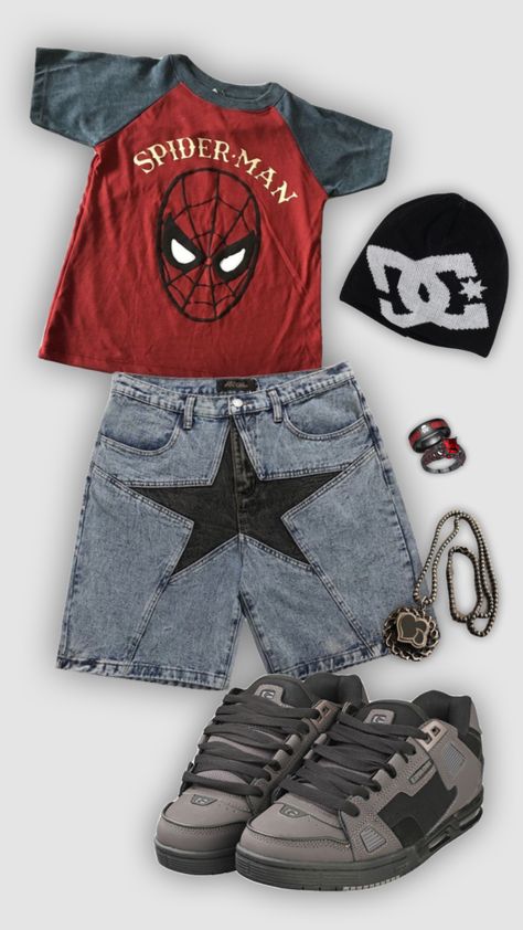 #outfitinspo #fitinspo #fashion Spiderman Outfit, Silly Clothes, Diy Vetement, Y2k Outfits, Swaggy Outfits, Tomboy Fashion, Cute Everyday Outfits, 가을 패션, Really Cute Outfits