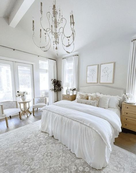 My Texas House, Texas House, White Bed, Bedroom Refresh, Master Bedrooms Decor, White Bedroom, Beautiful Bedrooms, My New Room, Guest Bedroom