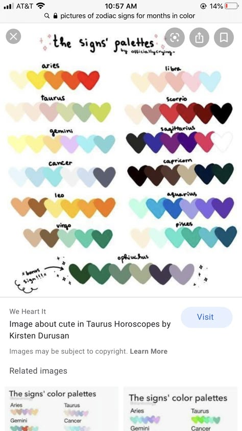 This is for people that don’t know their zodiac signs colors. Zodiac Signs And Colors, Astrology Signs Colors, Zodiac Signs As Elements, Colors Of The Zodiac Signs, Zodiac Signs As Colors, Zodiac Signs Favorite Colors, Zodiac Signs And Their Colors, Star Sign Colours, Leo Zodiac Color Palette