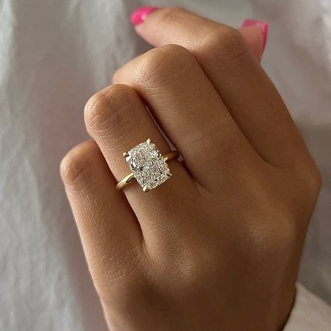 4 Carat Lab Diamond Ring / 4 CT Elongated Cushion Diamond / Elongated Cushion Reduce Engagement Ring / 14k Yellow Gold / Skinny Engagement Ring Check more at https://weddingideas.space/4-carat-lab-diamond-ring-4-ct-elongated-cushion-diamond-elongated-cushion-reduce-engagement-ring-14k-yellow-gold-skinny-engagement-ring/ Moissanite Engagement Ring Elongated Cushion, Rose Gold Elongated Cushion, 5 Carat Elongated Cushion Engagement Ring, 3.5 Carat Elongated Cushion, Engagement Rings Gold Cushion, 3ct Elongated Cushion Engagement Ring, Elongated Cushion Engagement Ring 3 Ct, 3 Carat Elongated Cushion Engagement Ring, Enlonged Cushion Engagement Ring