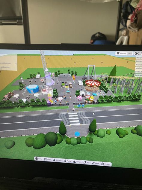 #inspo Theme Park Roblox Ideas, Theme Park Tycoon 2 Entrance Ideas, Theme Park Tycoon 2 Ideas, Roblox Theme Park Tycoon, Theme Park Tycoon 2, Theme Park Tycoon, Roblox Theme, Amusement Park, Glow Up?