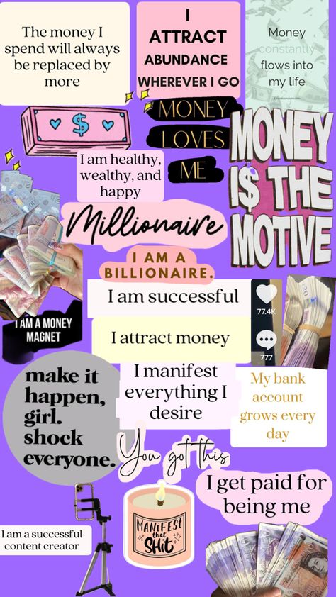 Manifest money, Financial freedom, positive relationship with money 💵 millionaire 🤩 Yellow Flower Wallpaper, Manifesting Vision Board, Positive Relationship, Golden Wallpaper, Vision Board Examples, Relationship With Money, Money Vision Board, Spiritual Awakening Signs, Money Financial