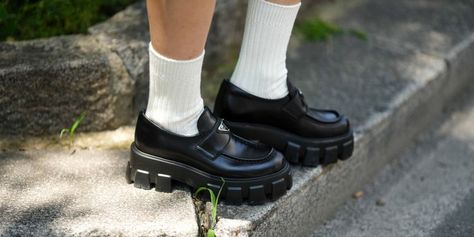 Shoppers Say This $20 Style Hack Makes Everything From Boots to Dress Shoes More Comfortable Prada Monolith, Best Loafers, Prada Loafers, Orthotic Shoes, Cat Eyeliner, Orthopedic Shoes, Body Ache, Shoe Inserts, Plumping Lip Gloss