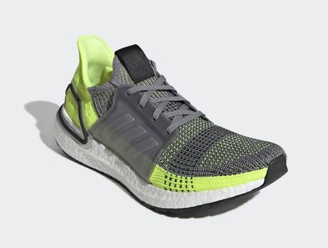 adidas Ultra Boost 2019 Grey Volt EF1343 Release Date Gore-tex Running Shoes With Boost Midsole, Carbon Color Boost Midsole Lace-up Sneakers, Gray Low-top Trail Running Shoes With Vibram Sole, Ultraboost 1.0, Adidas Ultraboost 19, Ultraboost 21 Cold.rdy, Buy Jordans, Ultra Boost, Clear Heels