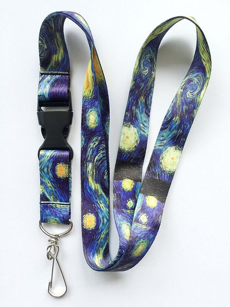 Keychain Holder, The Starry Night, Lanyard Keychain, Starry Night Van Gogh, Birthday Wishlist, Cute Cars, Art Posters, Van Gogh, Lanyard