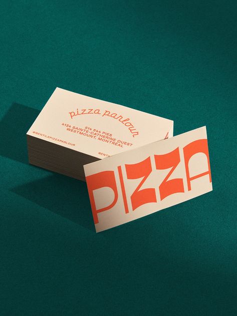 Pizza Business, Pizza Branding, Pizza Logo, Food Branding, Business Card Inspiration, 카드 디자인, Stationary Design, Restaurant Branding, Corporate Design