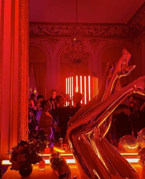 Private Party Aesthetic, Berlin Nightclub, Red Aestethic, Wedding Manifestation, Saltburn Aesthetic, Saltburn Party, Studio 54 Party, Hotel Party, Studio 54