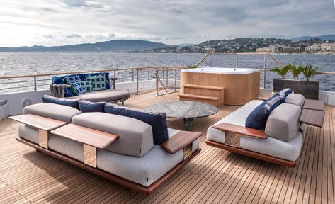 Onboard Numarine's first 37XP yacht | SuperYacht Times Super Yachts Interior, Yacht House, Yacht Exterior, Yacht Furniture, Nordic Sofa, Yacht World, Yacht Interior Design, Camping Van, Yacht Interior