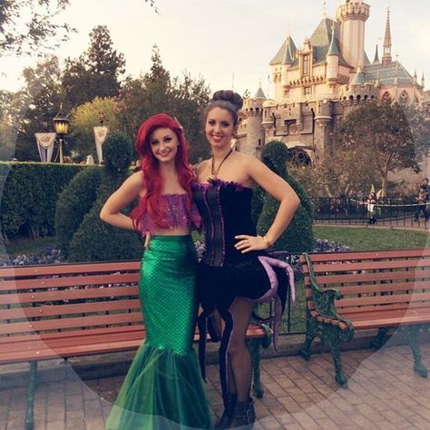 Ursula And Ariel Costume, Ariel Costume Women, The Little Mermaid Costume, Ariel Halloween, Disney Princess Halloween Costumes, Adult Disney Costumes, Real Disney Princesses, Disney Costumes Diy, Ariel Costume