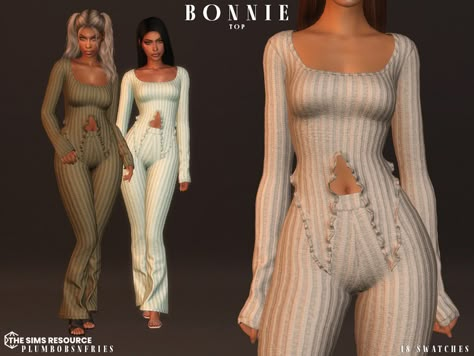 The Sims Resource - BONNIE top Sims 4 Hand Accessories, The Sims 4 Cc Resource Pajamas, Free Sims 4 Cc Clothes Patreon, Sims 4 Cc 2 Piece Set, Sims 4 Long Sleeve Top, Sims 4 Cc Clothes Women Tops, Black Clothes Sims 4 Cc, Sims 4 Women Clothes Cc Patreon Free, Sims 4 Cc Clothes Female Tops Alpha