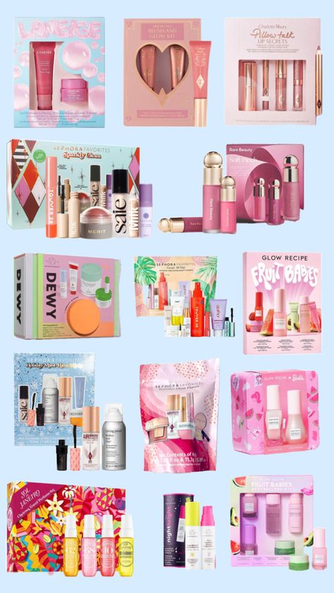 gift sets!! {⚡️🎀🪩} Sephora Gift Sets, Xmas List Ideas, Beauty Treatments Skin Care, Sephora Gift, Sephora Favorites, Cute Birthday Ideas, Cute Gifts For Friends, Sephora Skin Care, Top Skin Care Products