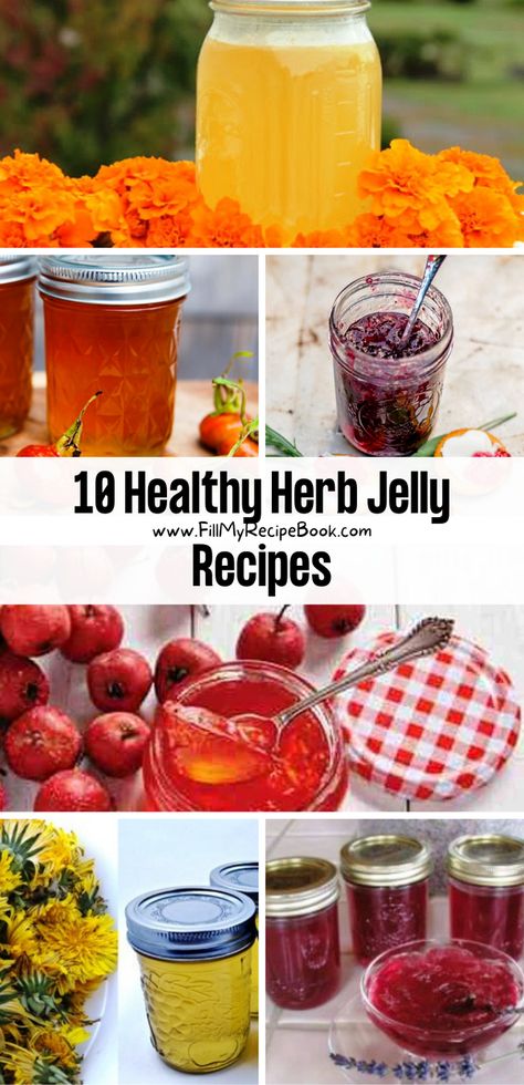 We share a few amazing herb jelly or jam recipe ideas to create with nasturtiums or lavender and marigold and hawthorn and berries. Who would of thought. So healthy and homemade from your garden. Savoury Jelly Recipes, Herb Jam Recipes, Herb Jelly Recipes, Fruit Jelly Recipes, Lavender Jelly Recipe, Herb Jams, Marigold Recipes, Marigold Jelly, Hawthorn Jelly