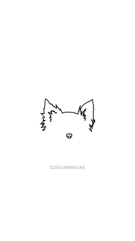 Minimalist Dog Tattoo, Cat And Dog Tattoo, Tatoo Dog, Personalized Tattoos, Small Dog Tattoos, Colorful Hairstyles, Dog Line Art, Small Pretty Tattoos, Horse Tattoo