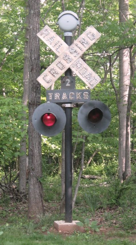 train crossing bells | Railroad Crossing Lights and Bell Train Crossing Sign, Train Signals Light, Train Vbs, Railway Crossing, Railroad Lights, Cardboard Train, Railroad Signs, Train Crossing, Railroad Crossing Signs