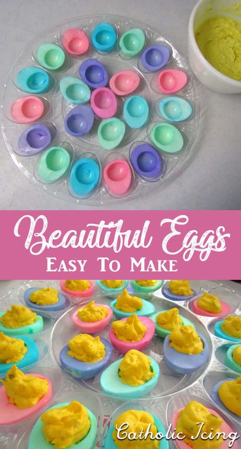 Recipies For Kids, Hearty Appetizers, Colored Deviled Eggs, Easter Deviled Eggs, Devilled Eggs Recipe Best, Easter Party Food, Easy Easter Treats, Dessert Halloween, Easter Side Dishes