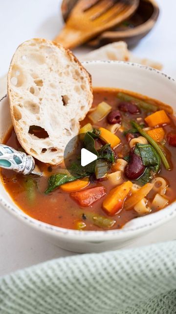 Vinny DelGiudice on Instagram: "Classic Italian Minestrone 

This is one of my favorite Soups because by definition, it is literally just using leftover veggies to make a soup. 

Minestrone is one of the oldest Italian recipes on record. It is thought to be in the original Apicius cookbook, De Re Coquinaria, as Polus. It is possible that the idea of Minestrone is as old as BC. 

The recipe has changed so much over time. It originally didn't have any tomatoes in it because tomatoes didn't get to Europe until the 16th century. But being another vegetable, it was quickly added into the recipe when tomatoes were available.

This will always be a go to soup in the fall for me because I always have some kind of leftover vegetables available!

Get the full recipe at https://alwaysfromscratch.com/ Old Italian Recipes, Soup Minestrone, Sopa Minestrone, Leftover Vegetables, Leftover Veggies, Soup And Stew Recipes, Favorite Soups, Cheesy Bread, Soup And Stew