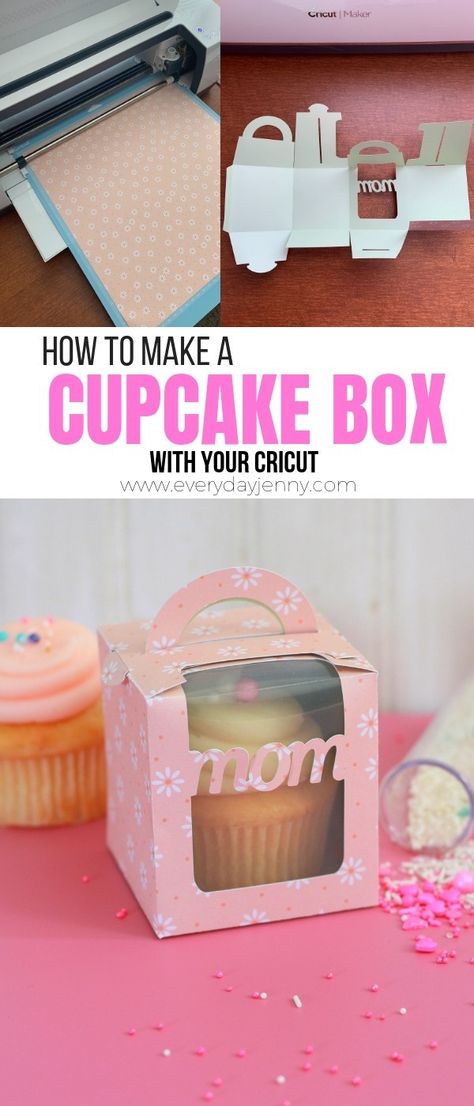 Learn how to make DIY gift boxes with your Cricut machine with this easy tutorial. #Cricut #CricutMade Diy Gift Boxes, Mom Box, Diy Gifts To Make, Cricut Explore Projects, Idee Cricut, Projets Cricut, Diy Gifts For Kids, Cricut Projects Beginner, Diy Mothers Day Gifts