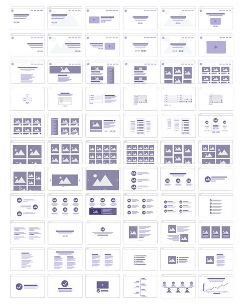 Website Flowcharts Web Design Page Blocks, Web Design Page, Web Wireframe, Wireframe Template, Website Home Page, Design Page, Sims Ideas, App Design Inspiration, Web Layout Design