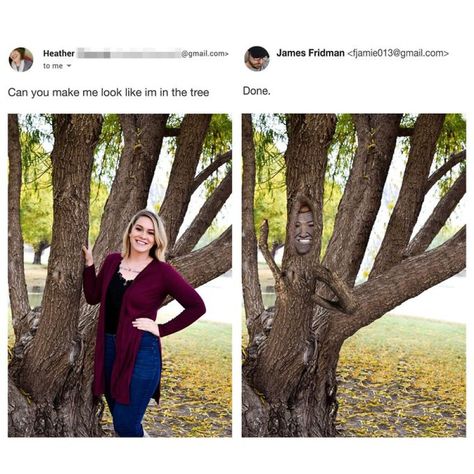 Photoshop Troll Who Takes Photo Requests Too Literally Strikes Again, And The Result Is Hilarious (31 New Pics) Humour, Funny Photoshop Requests, Funny Photo Editing, Funny Photoshop Pictures, James Fridman, Photoshop Help, Funny Photos Of People, Photoshop Fail, Funny Photoshop