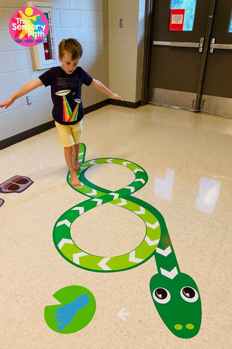 Reptiles Preschool, Sensory Seeking Behavior, Infinity Snake, Sensory Seeking, Sensory Classroom, Sensory Pathways, Sensory Path, Sensory Rooms, Sensory Room