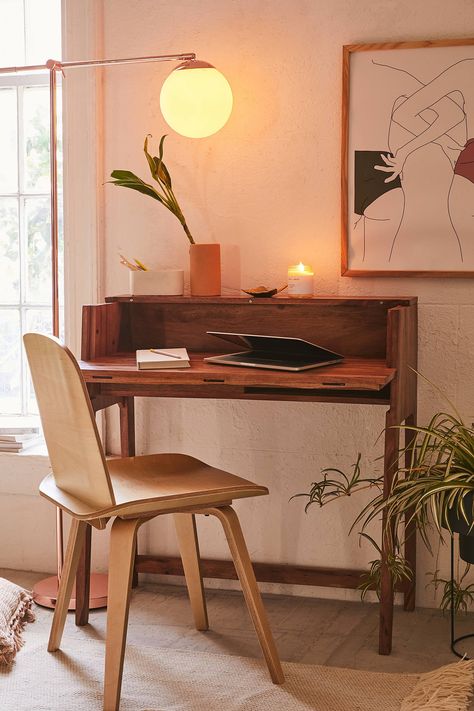 Modern Secretary Desk, Fold Out Desk, Cheap Office Furniture, Desks For Small Spaces, Convertible Furniture, Folding Desk, Modern Home Office, Modern Desk, Design Living Room