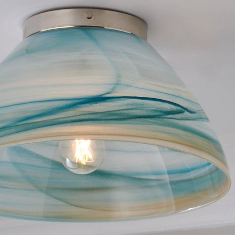 Coastal Kitchen Lighting, Coastal Ceiling, Coastal Bathroom Lighting, Cirrostratus Clouds, Reno House, Beach Condo Decor, Coastal Pendant Lighting, Florida Decorating, Tape Wall Art