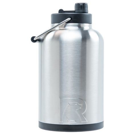 RTIC Jugs are stainless steel, double wall vacuum insulated.  Keeps your drinks ice cold longer - works great for hot beverages. Extra wide opening for easy filling, drinking and cleaning. Made with durable kitchen-grade steel. Gallon Water Jug, Gallon Water Bottle, Vacuum Insulated Water Bottle, Stainless Steel Thermos, Water Containers, Water Jug, Insulated Water Bottle, Steel Water Bottle, Stainless Steel Water Bottle