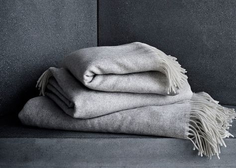 Objects collection by Republic of Fritz Hansen » Retail Design Blog Grey Blankets, Minimal Bedrooms, Ikea 2015, Scandinavia Design, Cashmere Throw, Plaid Throw, Gray Blanket, Plywood Furniture, Retail Design Blog