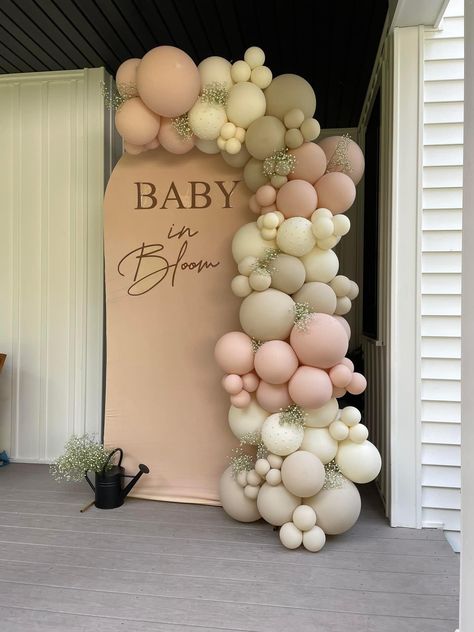 Baby Girl Balloon Arch, Floral Balloon Garland, Baby Shower Balloon Arch, Balloon Arches, Baby Shower Balloons, Balloon Arch, Girl Baby Shower, Balloon Garland, Party Decor