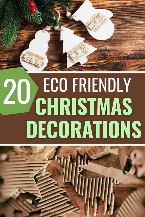 Sustainable Christmas Decor Ideas, Eco Friendly Christmas Ornaments, Eco Christmas Tree Decorations, Plastic Free Christmas, Diy Christmas Decorations From Nature, Diy Sustainable Christmas Decorations, Eco Friendly Christmas Decor, Biodegradable Christmas Decorations, Sustainable Holiday Decorations