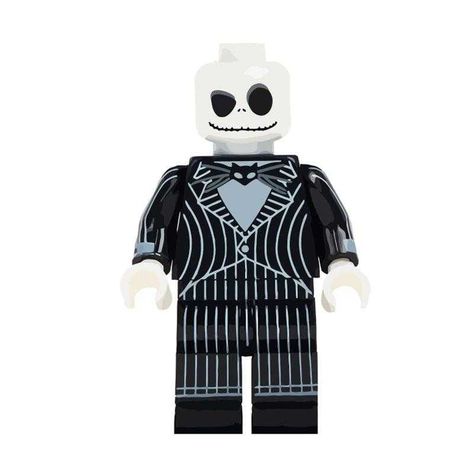 Jack The Skeleton, Horror Figures, Easy Halloween Costumes Kids, Lego Print, Movie Horror, Fun Characters, Halloween Figures, Lego Man, Horror Themes