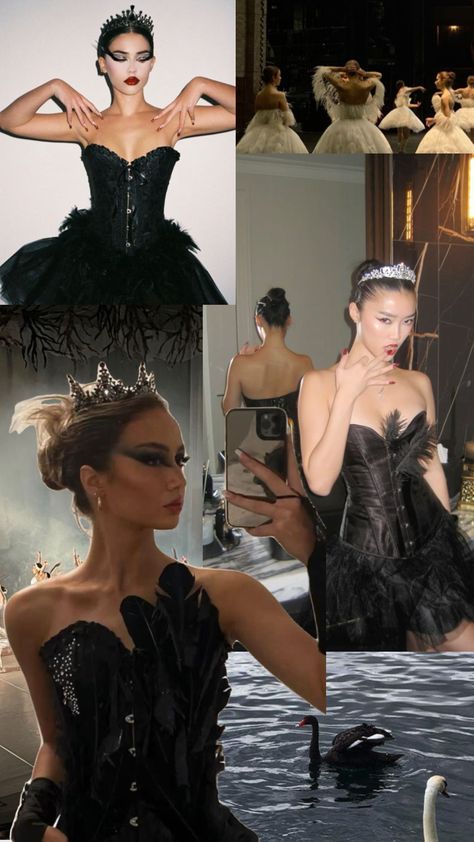 Black Swan Aesthetic, Pun Costumes, Black Dress Halloween Costume, Swan Aesthetic, Black Swan Costume, Black Halloween Costumes, Joker Halloween, Fairy Halloween Costumes, Fun Office