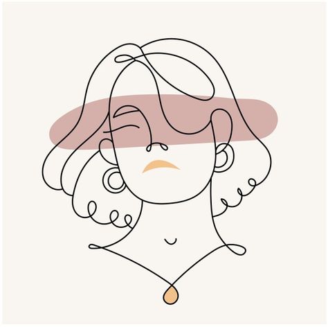 Fimo, Faceless People, Pastel Colors Fashion, Jewelry Logo Design, Drawing Cartoon Faces, Embroidery Template, Different Hair, Line Art Design, Illustration Art Girl