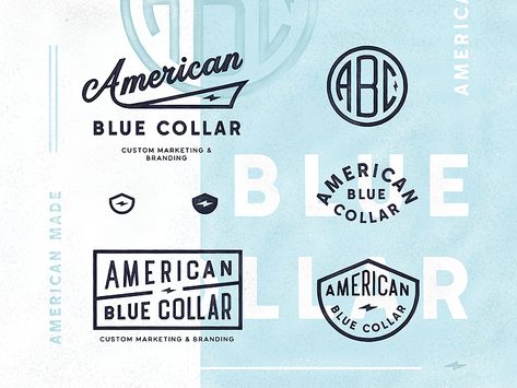 Great work from a designer in the Dribbble community; your best resource to discover and connect with designers worldwide. New England Branding, Vintage Branding Design, Vintage Typography Logo, Blue Branding, Brewery Logos, American Logo, Vintage Script, Inspiration Logo Design, Badge Logo